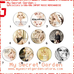 Britney Spears - Femme Fatale Pinback Button Badge Set 1a or 1b ( or Hair Ties / 4.4 cm Badge / Magnet / Keychain Set )